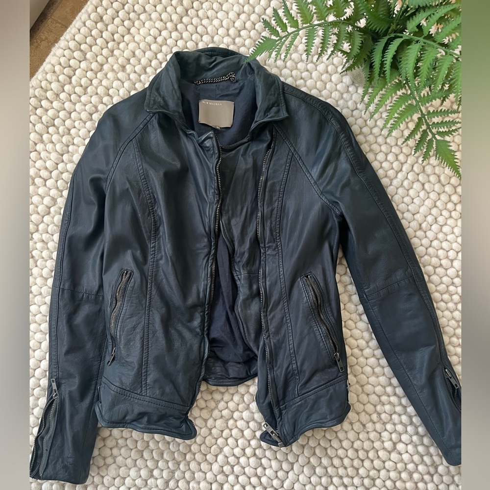 Muubaa Nassau Leather Biker Jacket